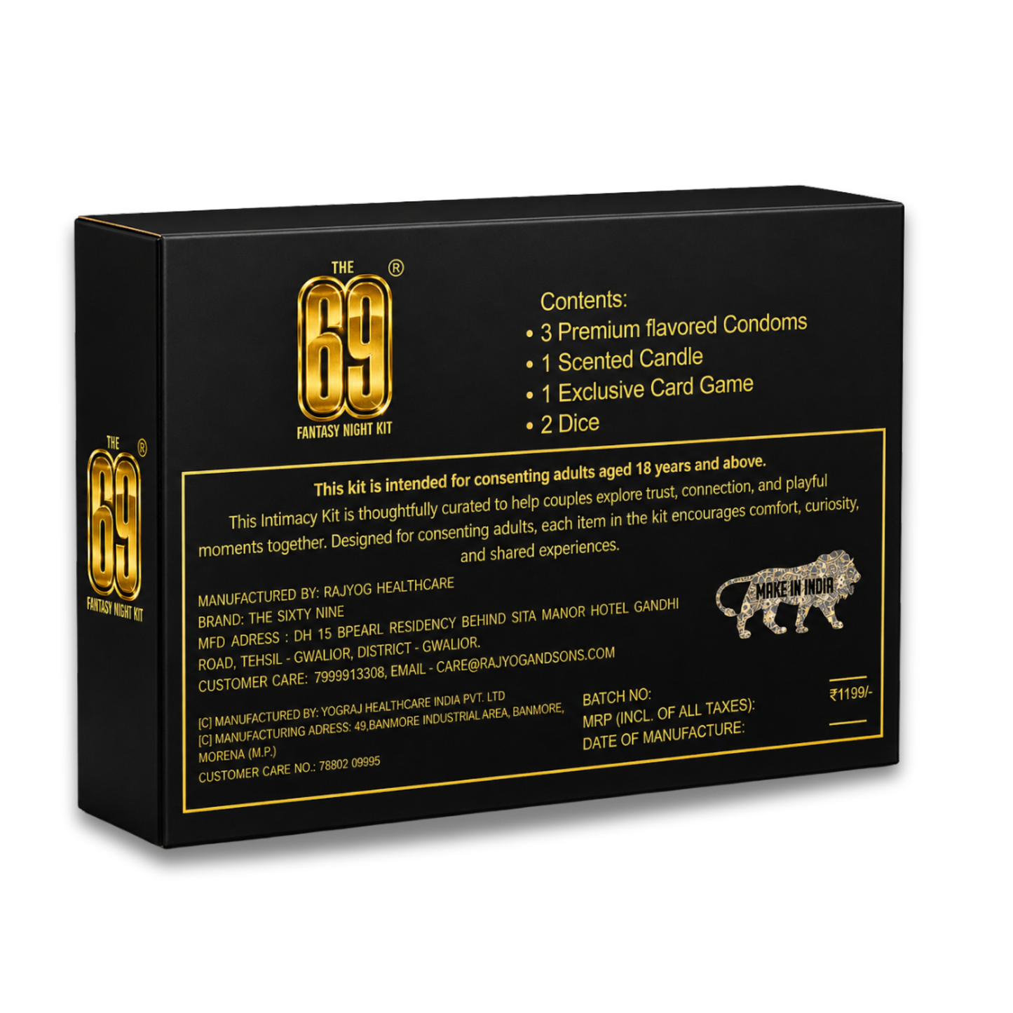 69 Forbidden Desire Kit | 8-in-1 Premium Couple Intimacy & Card Game Kit