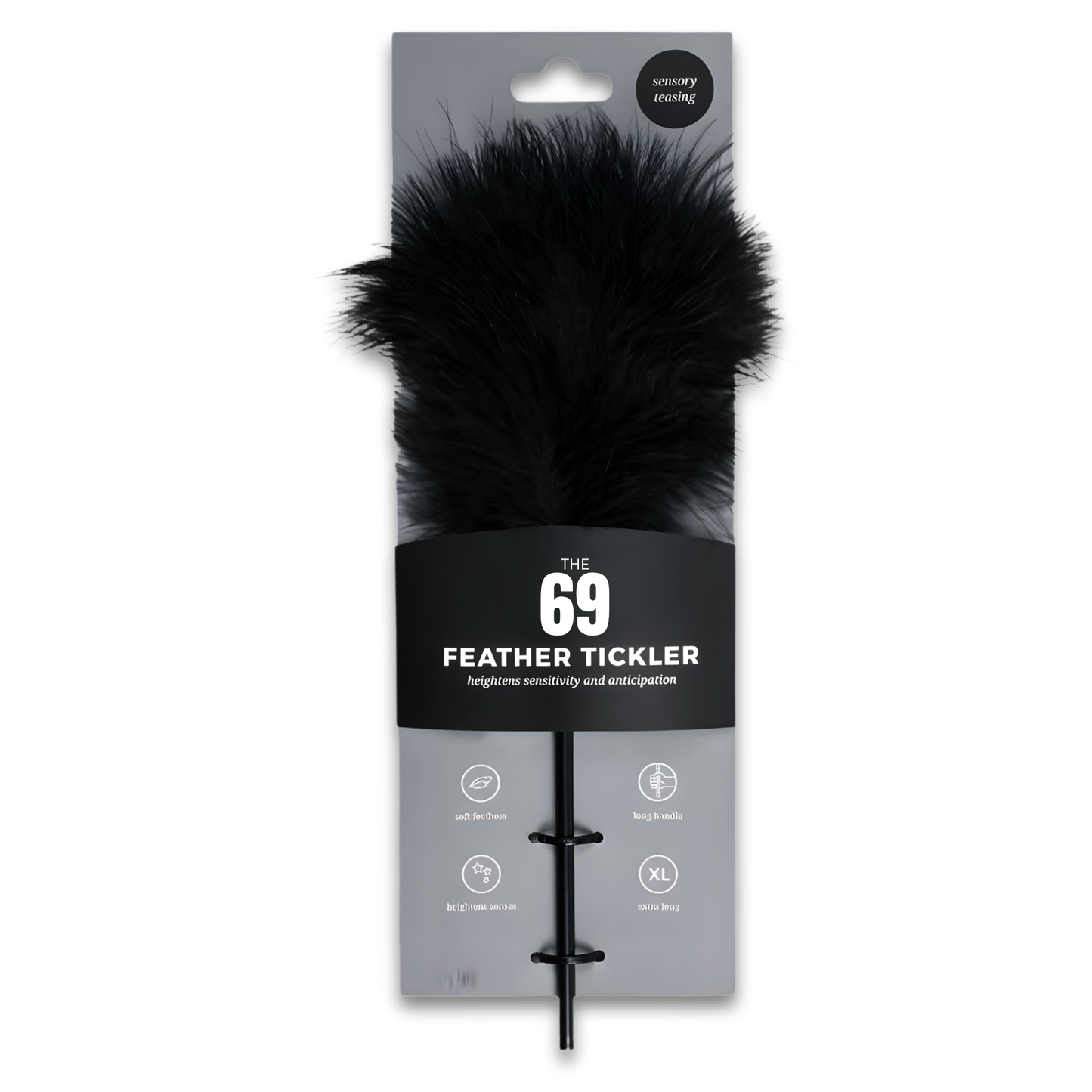 69 Feather Tickler – Premium Soft Feather Sensory Accessory | Long Handle Design