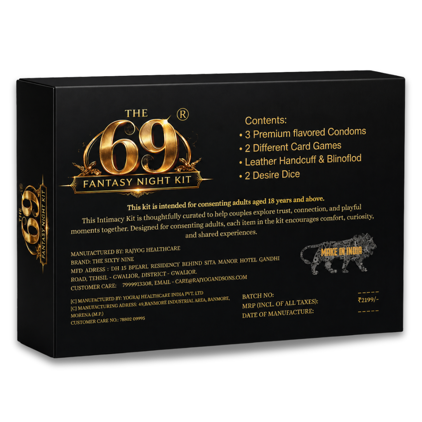 69 The Unscripted Night Kit | 10-in-1 Premium Couple Intimacy & Game Experience Kit