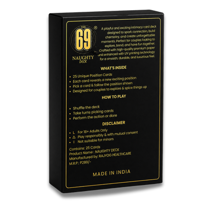 69 Naughty Deck – Fun Couple Card Game | 25 Creative Cards for Interactive Game Nights