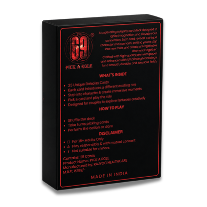 69 Pick A Role – Creative Roleplay Card Game | 25 Card Interactive Couple Game