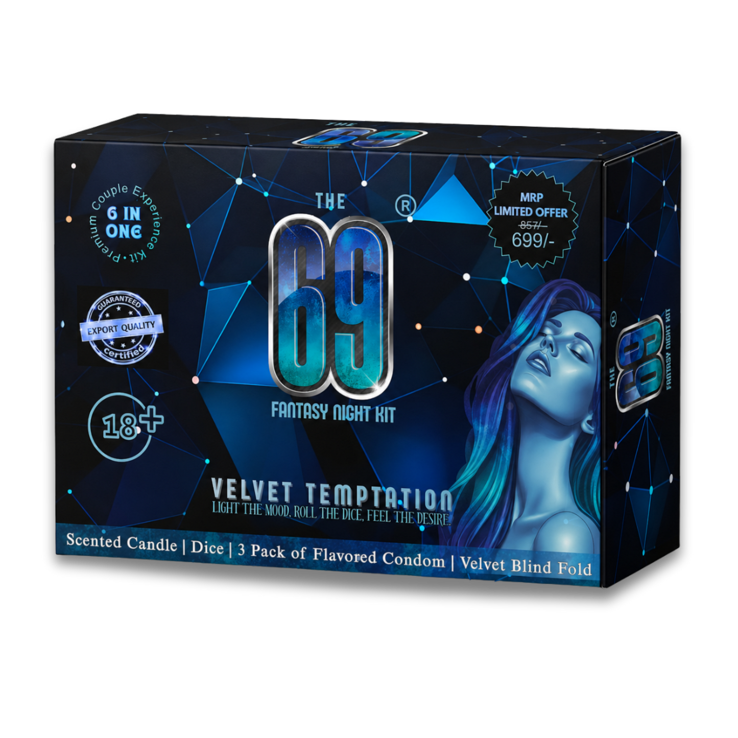 69 Fantasy Night Kit – Velvet Temptation | 6-in-1 Premium Intimacy Kit for Couples