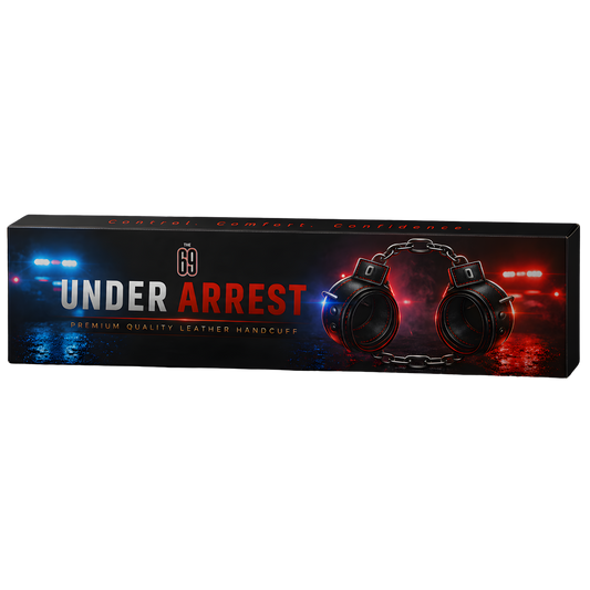 The 69 Under Arrest – Premium Leather Handcuff | Adjustable Comfort Control Accessory