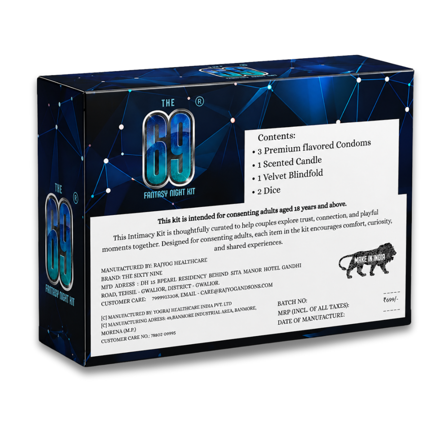 69 Fantasy Night Kit – Velvet Temptation | 6-in-1 Premium Intimacy Kit for Couples
