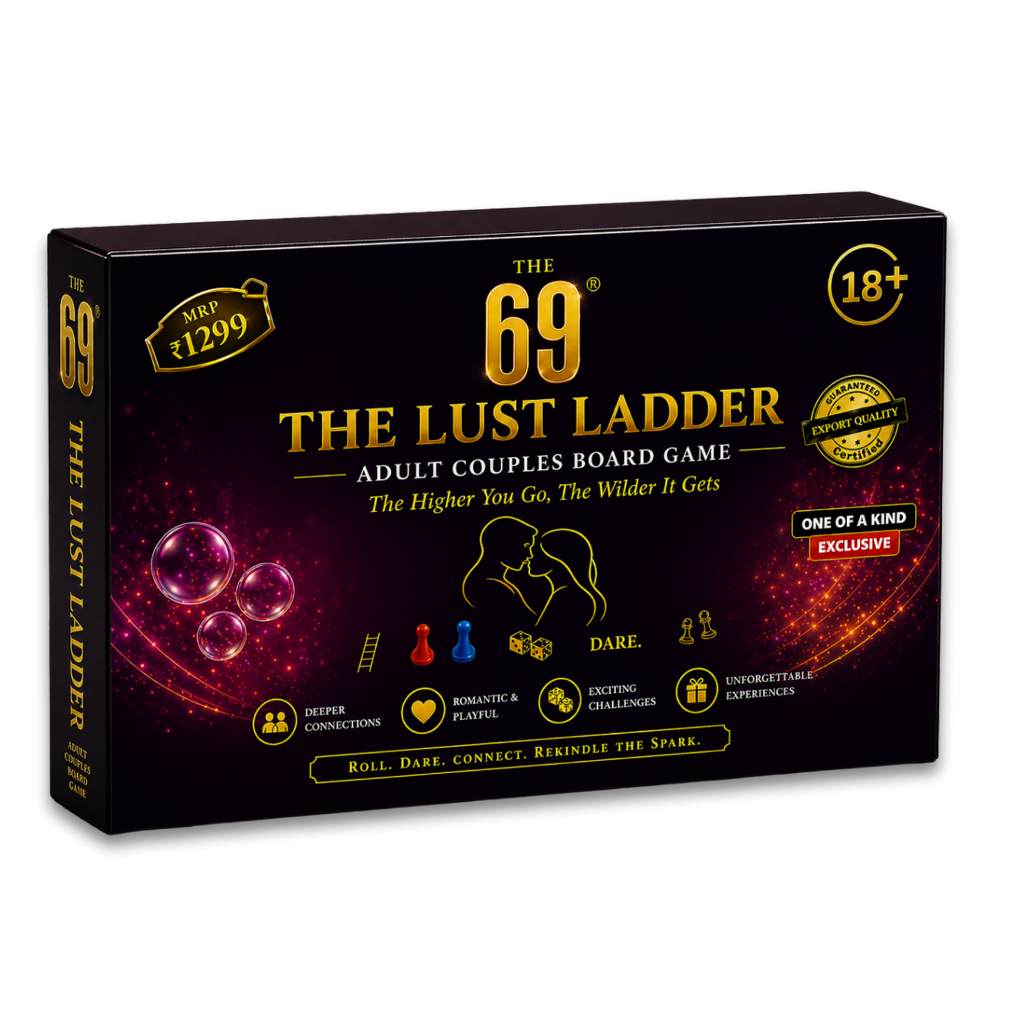 The Lust Ladder – Couple Board Game | Interactive Challenge Game for Fun Game Nights