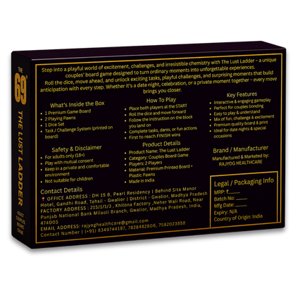 The Lust Ladder – Couple Board Game | Interactive Challenge Game for Fun Game Nights