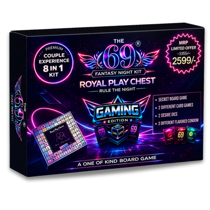 69 Royal Play Chest – Gaming Edition | 8-in-1 Premium Couple Board Game Experience Kit