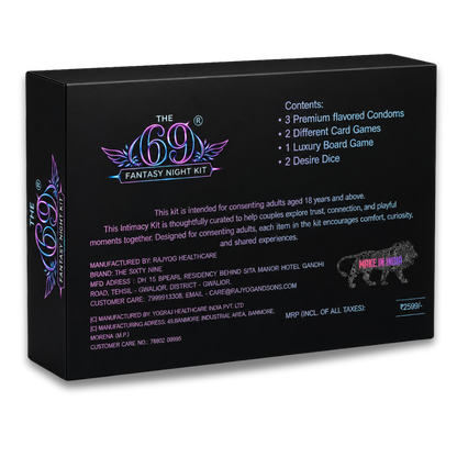 69 Royal Play Chest – Gaming Edition | 8-in-1 Premium Couple Board Game Experience Kit